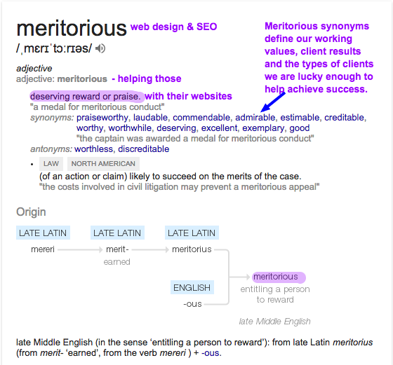 Meritorious Definition